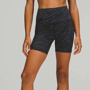 Lululemon Align High Rise Short 6" *Pockets | Le Tigre Camo Deep Coal Multi